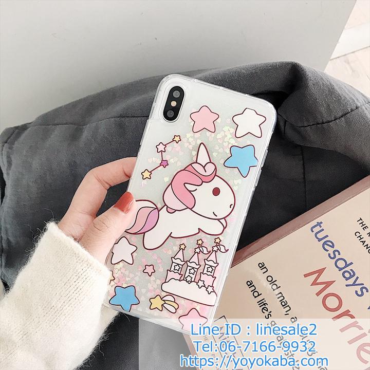 ユニコーン 落書き 流砂型スマホケース